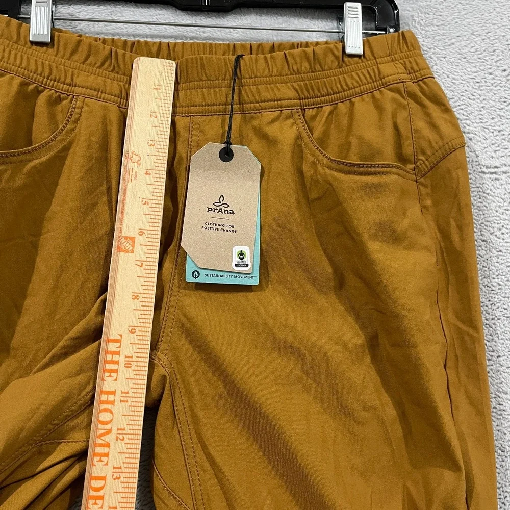 prAna Antique Bronze Halle E-Waist Jogger Pant II Size 12 Pull On Stretch Hiking